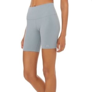ALO High-Waist Biker Shorts Grey - XS